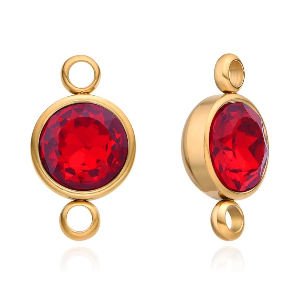 2570 20pcs Adabele Grade A 18K Yellow Gold Plated Stainless Steel January